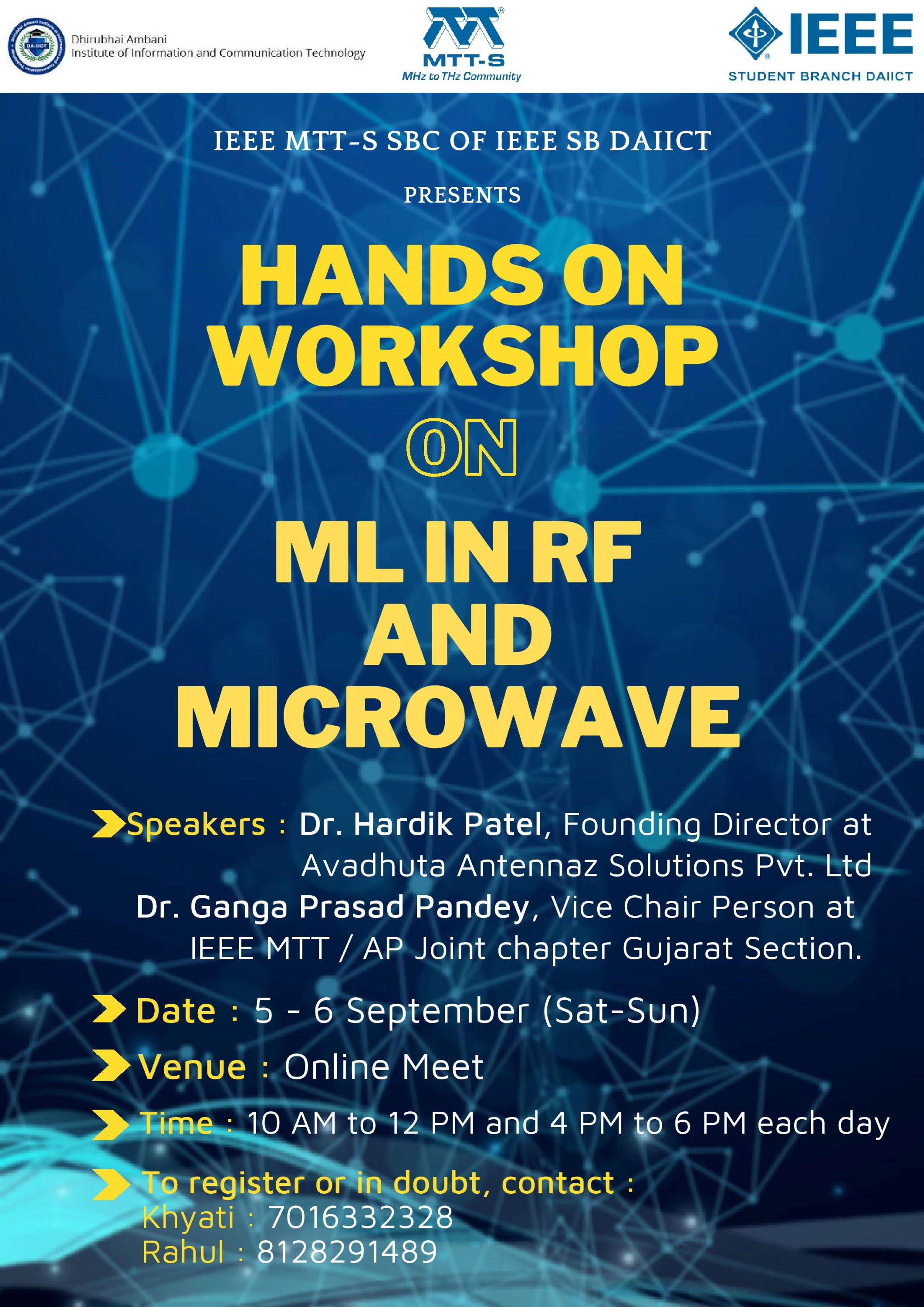 Hands-on Workshop on ML in RF and Microwave